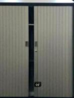 Gispen Octa Archiefkast Roldeurkast Grijs, Ophalen, Gebruikt, 100 tot 150 cm, 100 tot 150 cm