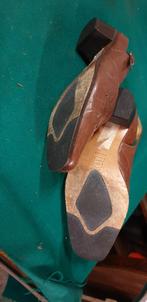 dames schoenen bruin leer open,, Ophalen of Verzenden