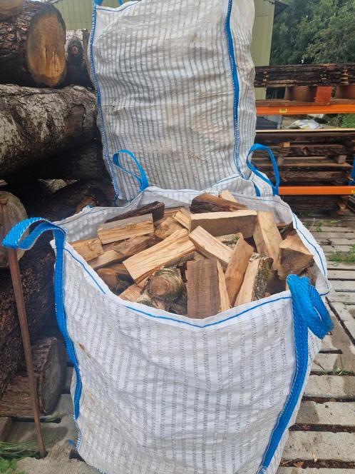 Tekoop bigbag.s haardhout eiken berken, Tuin en Terras, Haardhout, Blokken, Minder dan 3 m³, Ophalen