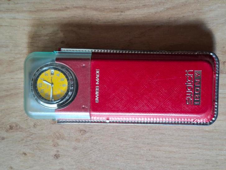 Swatch Happy Joe Yellow., Sieraden, Tassen en Uiterlijk, Horloges | Antiek, Overige merken, 1960 of later, Ophalen