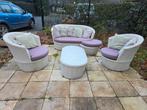 Wicker loungeset, Ophalen, 4 zitplaatsen, Gebruikt, Bank