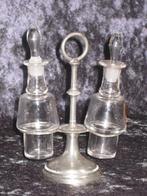 Antieke Christofle Cruet Set / Olie & Azijn Stel Verzilverd, Ophalen