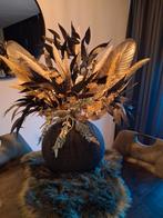 Bloemstuk met vaas, Huis en Inrichting, Woonaccessoires | Droogbloemen, Ophalen of Verzenden, Zo goed als nieuw