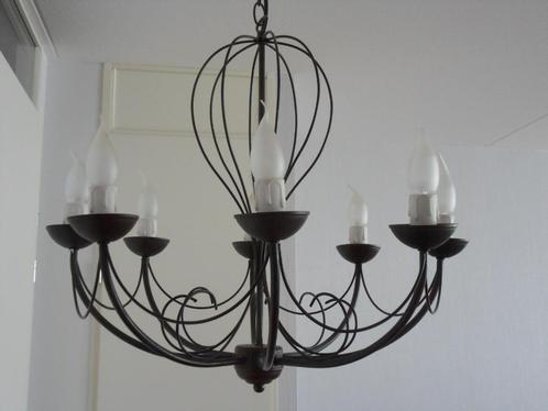 Unieke 8-armige kroonluchter (dimbaar), Huis en Inrichting, Lampen | Kroonluchters, Zo goed als nieuw, Overige materialen, Ophalen of Verzenden