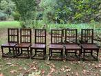 Eetkamer ranke stoelen 6 hout eiken, Gebruikt, Bruin, Vijf, Zes of meer stoelen, Hout