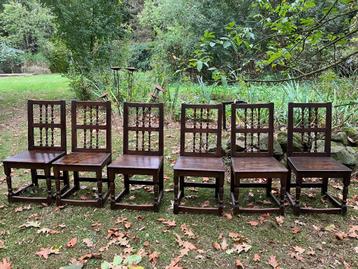 Eetkamer ranke stoelen 6 hout eiken  beschikbaar voor biedingen