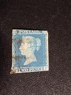Engeland Victoria 2d blue, Verzenden, Gestempeld