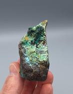 Dioptaas, Calciet, Cupriet - Tsumeb Mine, Namibië, Verzamelen, Ophalen of Verzenden, Mineraal