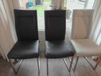 Gratis! 6 Kunstleren Eetkamerstoelen - Opknapper, Ophalen of Verzenden, Gebruikt, Modern, Vijf, Zes of meer stoelen