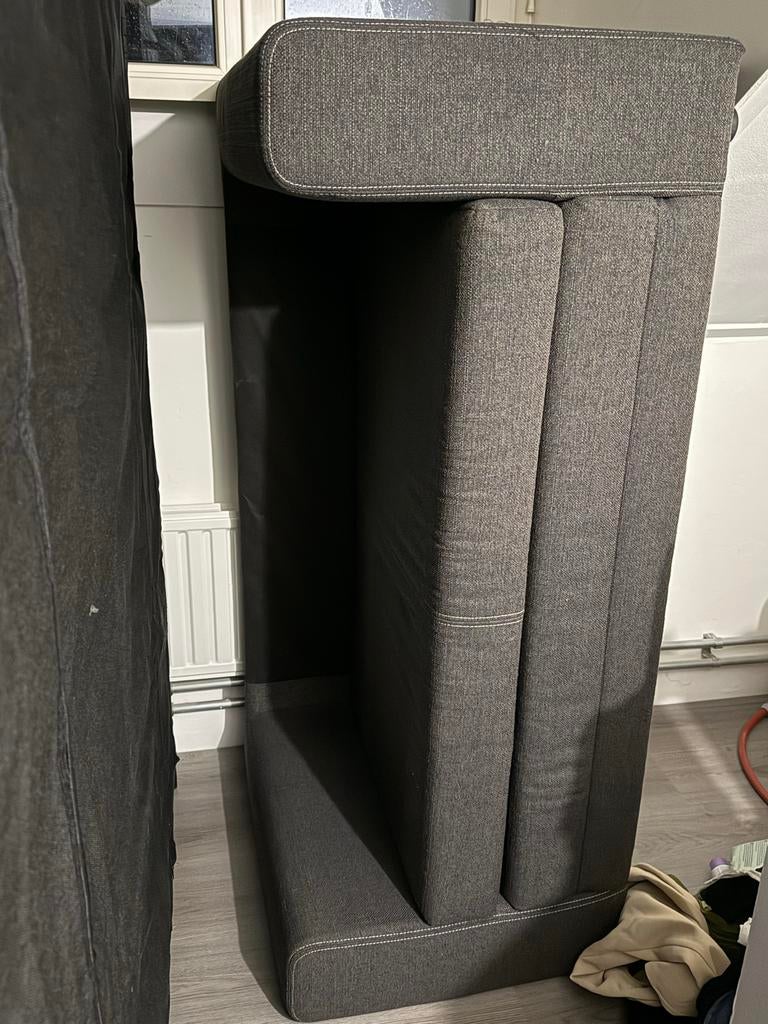 Mooie grijze slaapbank, Ophalen, Gebruikt, 150 tot 200 cm, Tweepersoons