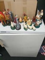 Tekoop  17 gipsen kerst beeldjes, Diversen, Kerst, Ophalen, Gebruikt
