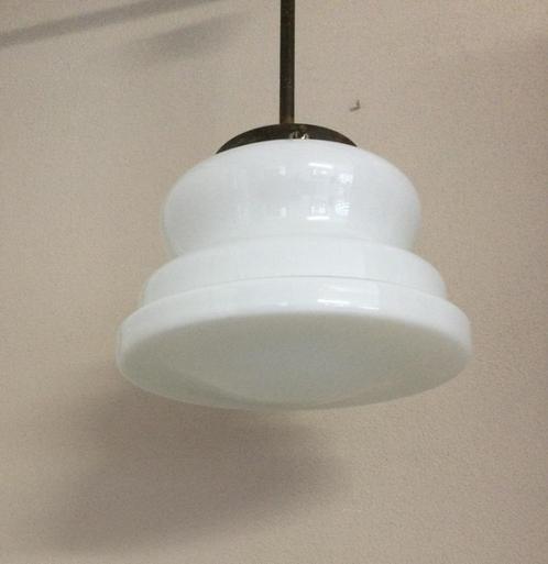 Hanglamp Opaline glas Art Deco, Antiek en Kunst, Antiek | Lampen, Ophalen of Verzenden