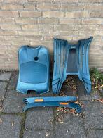 Vespa lx treeplank, beenschild en sideskirts blauw, Ophalen of Verzenden
