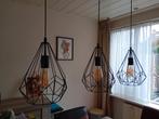 Hanglamp 3 lichts, Huis en Inrichting, Lampen | Hanglampen, Ophalen, Zo goed als nieuw, Modern, Metaal