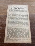 Hasselt Jo van 1906 Wijk-Maastricht 1947 Roermond, Ophalen of Verzenden, Bidprentje