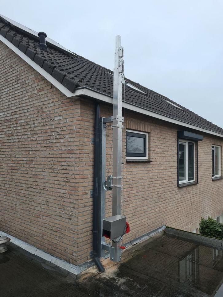 Kokermast aluminium, Telecommunicatie, Antennes en Masten, Nieuw, Mast, Ophalen