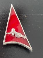 Vintage glas-in-lood broche, Sieraden, Tassen en Uiterlijk, Ophalen of Verzenden, Zo goed als nieuw, Overige materialen
