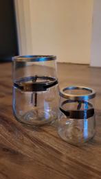 Riviera Maison Windlichten Set, Zo goed als nieuw, Metaal, Grijs, Ophalen of Verzenden