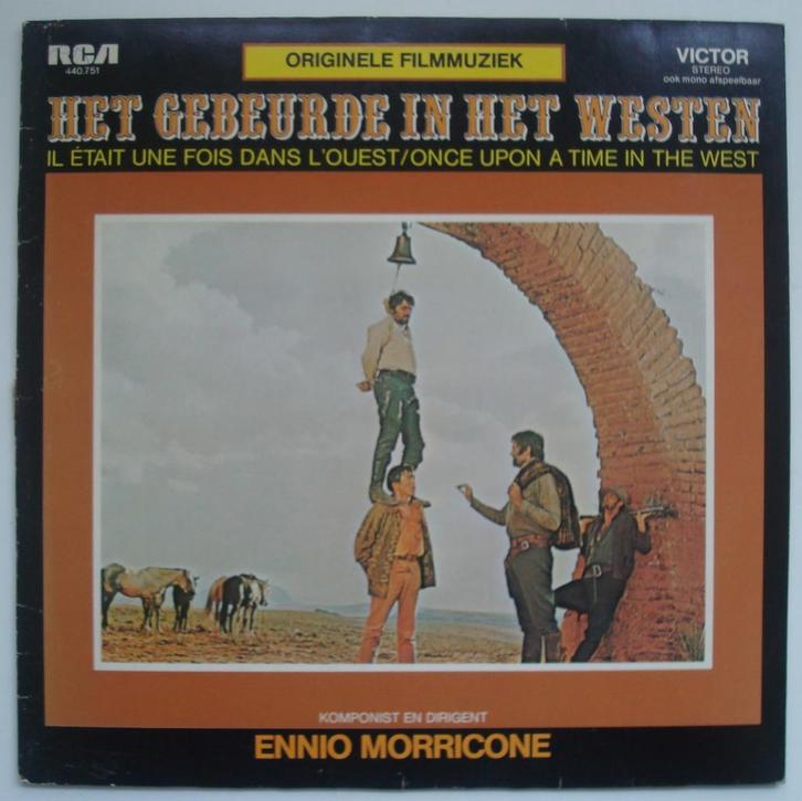 Ennio Morricone - Het Gebeurde In Het Westen, lp uit 1983, Cd's en Dvd's, Vinyl | Filmmuziek en Soundtracks, Gebruikt, 12 inch