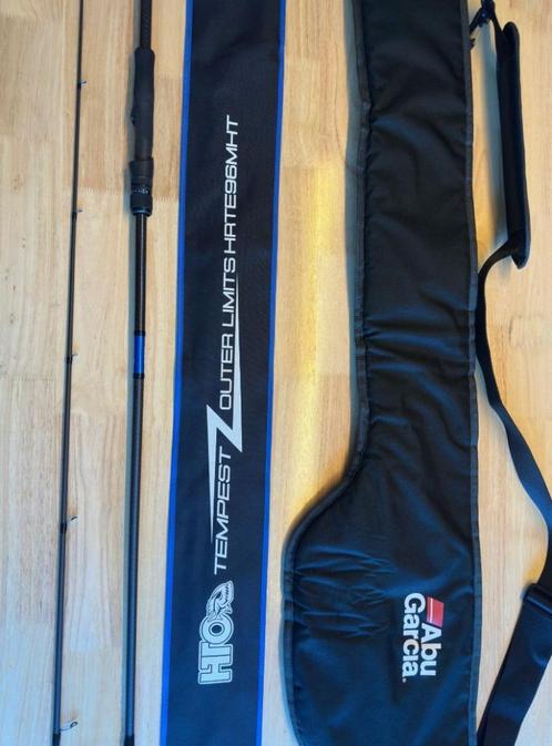 Zeebaars! HTO Tempest outer limits (10-42gr) + Foudraal, Watersport en Boten, Hengelsport | Zeevissen, Zo goed als nieuw, Overige typen