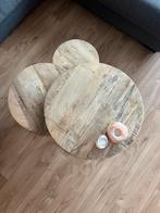 Set salontafels, Huis en Inrichting, Tafels | Salontafels, Rond, Zo goed als nieuw, Minder dan 50 cm, 50 tot 100 cm