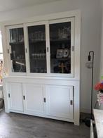 Witte Vitrinekast met Schuifdeuren, Antiek en Kunst, Ophalen