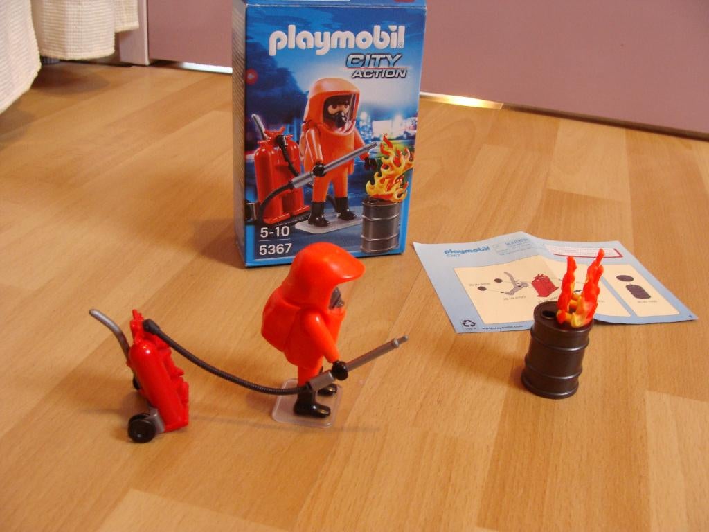 Playmobil 5367 brandweerman, Ophalen of Verzenden, Zo goed als nieuw, Complete set