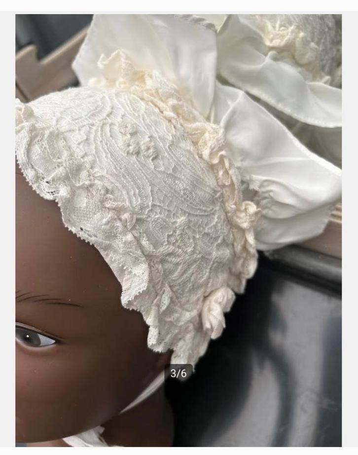 Bijzonder mooi Antiek Mutsje Kant en Stof, Antiek en Kunst, Antiek | Kleding en Accessoires, Ophalen of Verzenden