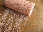 Rol roze kant, lengte onbekend meerdere meters x 15 cm, Ophalen of Verzenden, Gebruikt, Versiering of Embellishment, Overige merken