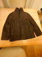 Suede lederen heren winter jas (donkerbruin), maat 50, Kleding | Heren, Jassen | Winter, Bruin, Maat 48/50 (M), Zo goed als nieuw