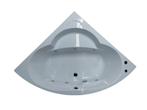 Hoekwhirlpool 145x145 Wit met Hydro-jets, Ophalen, 100 tot 150 cm, Overige typen, Nieuw