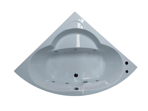 Hoekwhirlpool 145x145 Wit met Hydro-jets, Huis en Inrichting, Badkamer | Badkamermeubels, Nieuw, Overige typen, Minder dan 100 cm