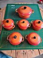 6 x mini ovenschaaltjes oranje puntgaaf, Huis en Inrichting, Ophalen of Verzenden, Zo goed als nieuw, Overige stijlen