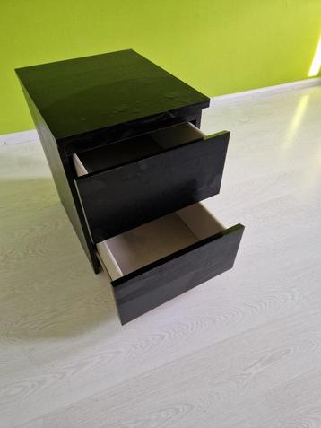 Zwarte ladenkast 45x35x50 (LxBxH)