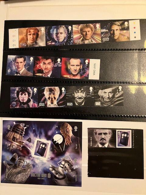 Engeland 2013 Dr Who Set , Blok en SA, Verzenden, Postfris