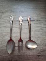 Antiek vintage oud bestek kinderbestek couvert kindercouvert, Ophalen of Verzenden