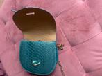 Turquoise schubben tas/ small bag, Ophalen of Verzenden, Zo goed als nieuw, Overige merken