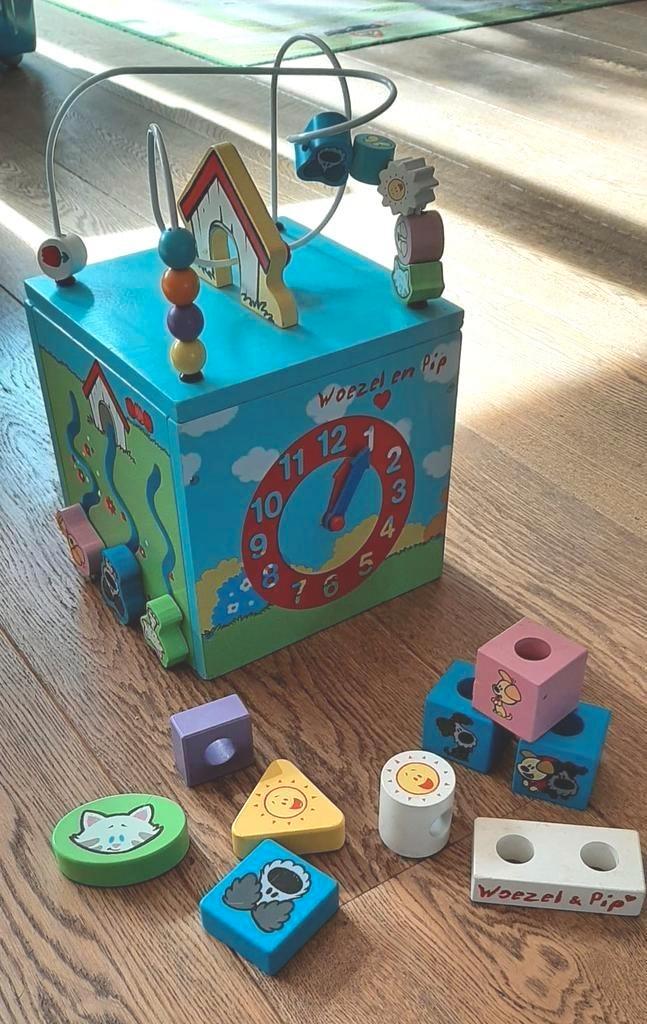 Woezel en Pip Activiteitenkubus / Blokkendoos, Kinderen en Baby's, Speelgoed | Houten speelgoed, Zo goed als nieuw, Overige typen