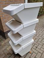 4x Sortera afvalbak met deksel, Doe-het-zelf en Verbouw, Kratten en Dozen, Ophalen, Gebruikt, Bak of Kist, Minder dan 35 cm