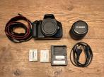 Canon EOS 600D + 18-55mm lens, Ophalen of Verzenden, Zo goed als nieuw, Canon, Geen optische zoom