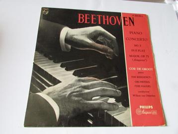 BEETHOVEN, PIANO CONCERTO, COR DE GROOT, LP beschikbaar voor biedingen