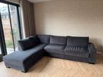 Antraciet grijze hoekbank, Huis en Inrichting, Ophalen, Gebruikt, Stof
