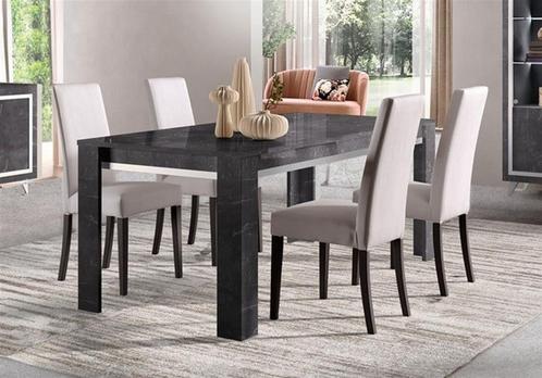 Eettafel Silver hoogglans Antraciet-SALE--, Huis en Inrichting, Tafels | Eettafels, Nieuw, 50 tot 100 cm, 150 tot 200 cm, Vijf personen of meer