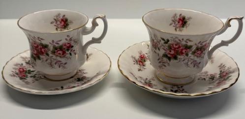 Dames en Heren Royal Albert kop en schotel Lavender Rose, Antiek en Kunst, Antiek | Servies los, Ophalen of Verzenden