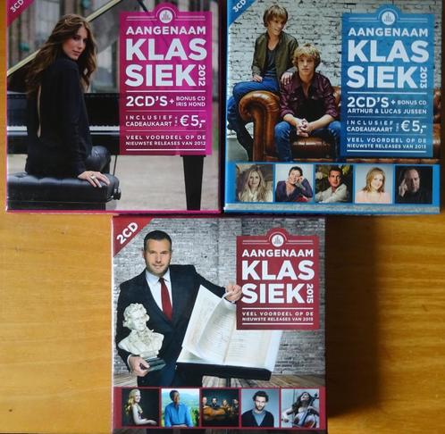 CDs..3 sets Aangenaam Klassiek  --  2012 / 2013 / 2015, Cd's en Dvd's, Cd's | Klassiek, Overige typen, Classicisme, Ophalen of Verzenden