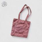 Lichtroze ribfluwelen shopper, Ophalen of Verzenden, Gebruikt, Roze, Shopper
