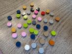 40 lego 1x1 tegels rond in div. licht kleuren, voor 0,80, Ophalen of Verzenden, Zo goed als nieuw, Losse stenen, Lego