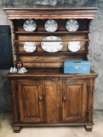 Antieke Engelse eikenhouten landelijke kast - 1740, Gebruikt, 100 tot 150 cm, 200 cm of meer, Eikenhout