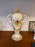 Vaas zeldzame art nouveau plateel amphora polychroom vaasje, Ophalen of Verzenden