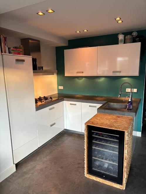 keuken te koop, Huis en Inrichting, Keuken | Complete keukens, Gebruikt, U-keuken, Wit, Composiet, Ophalen
